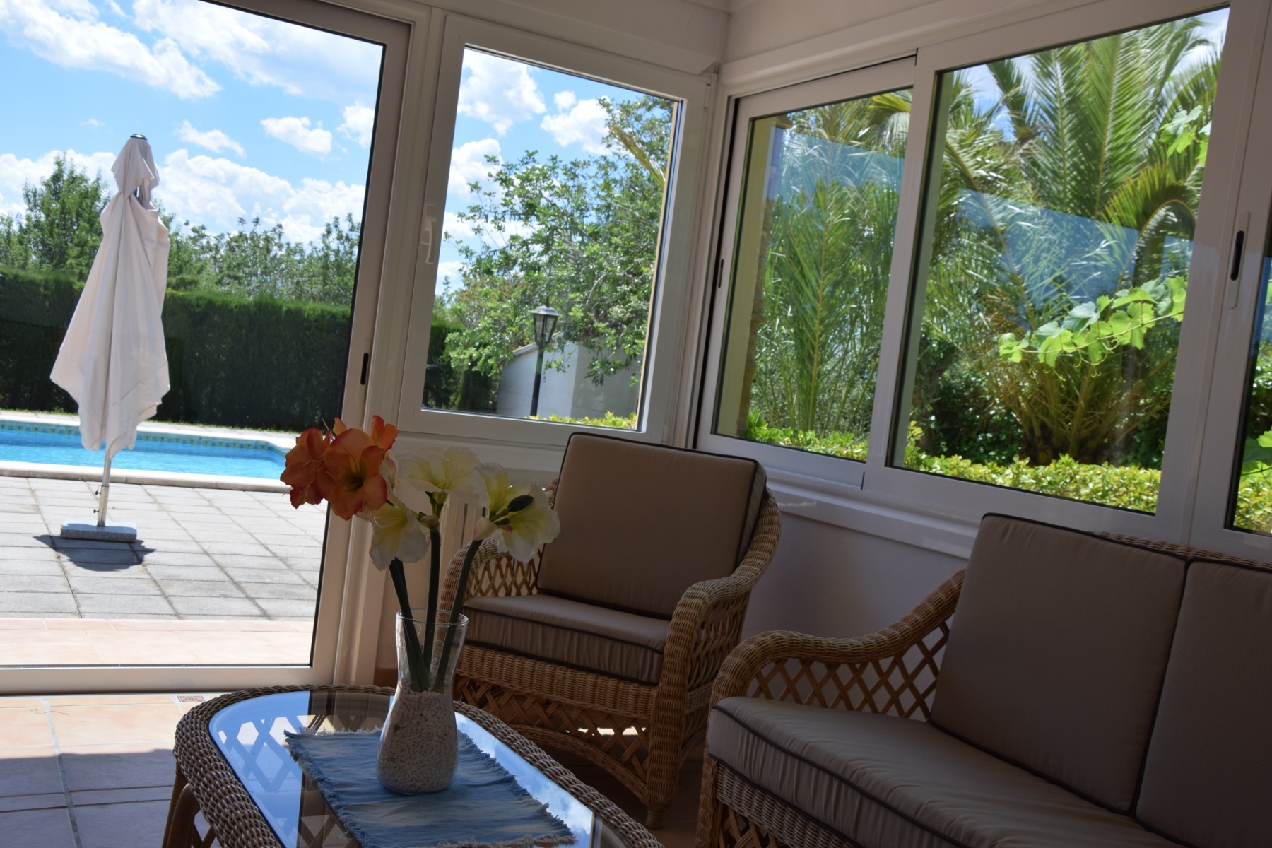 Covered terrace